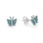 Picture of BUTTERFLY STUDS, BLUE INLAY