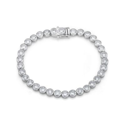 Picture of 4mm TENNIS B'L WHT BEZEL, 17cm