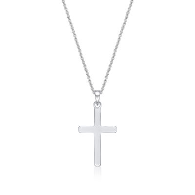 Picture of CROSS, PLAIN SILVER, PEND. with CHAIN
