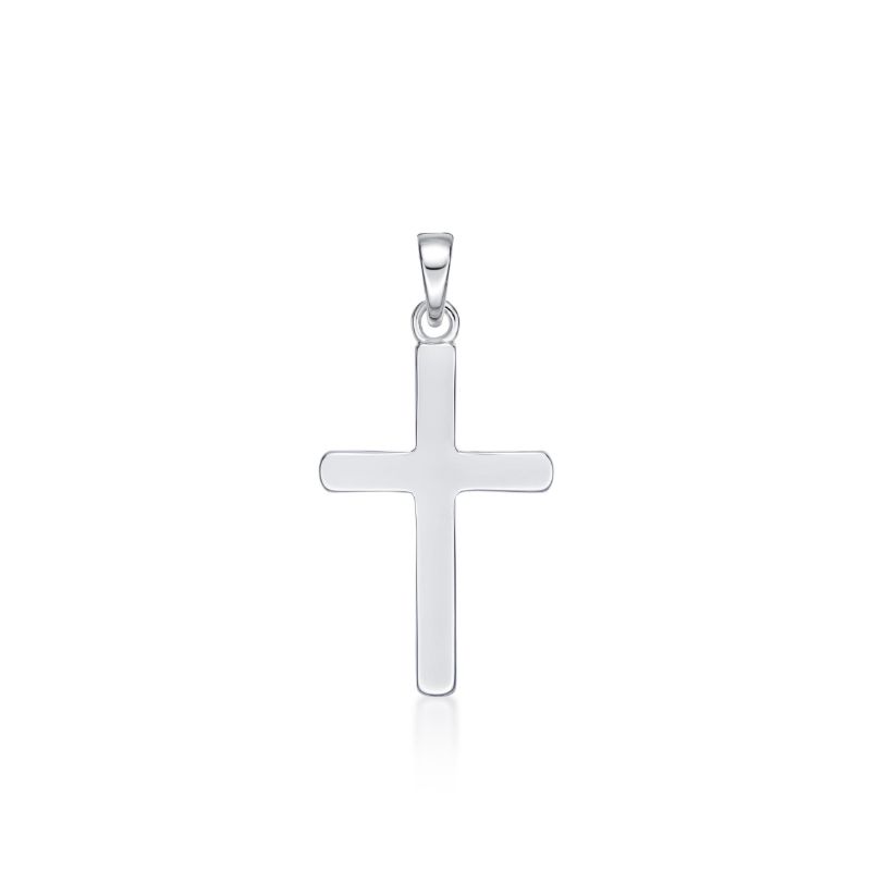 Picture of CROSS, PLAIN SILVER, PEND.