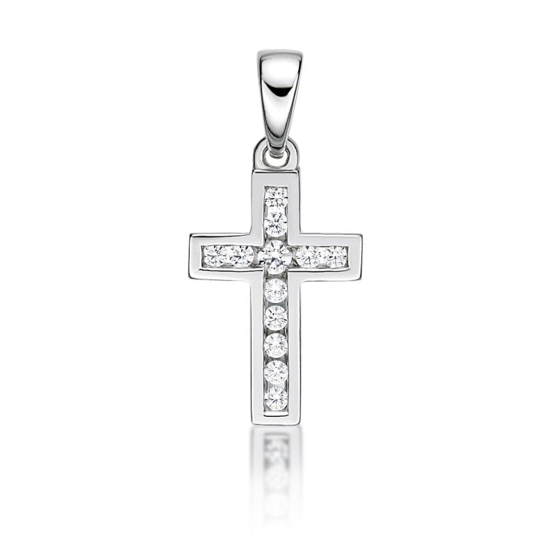 Picture of 12x CZ CHANNEL SET CROSS