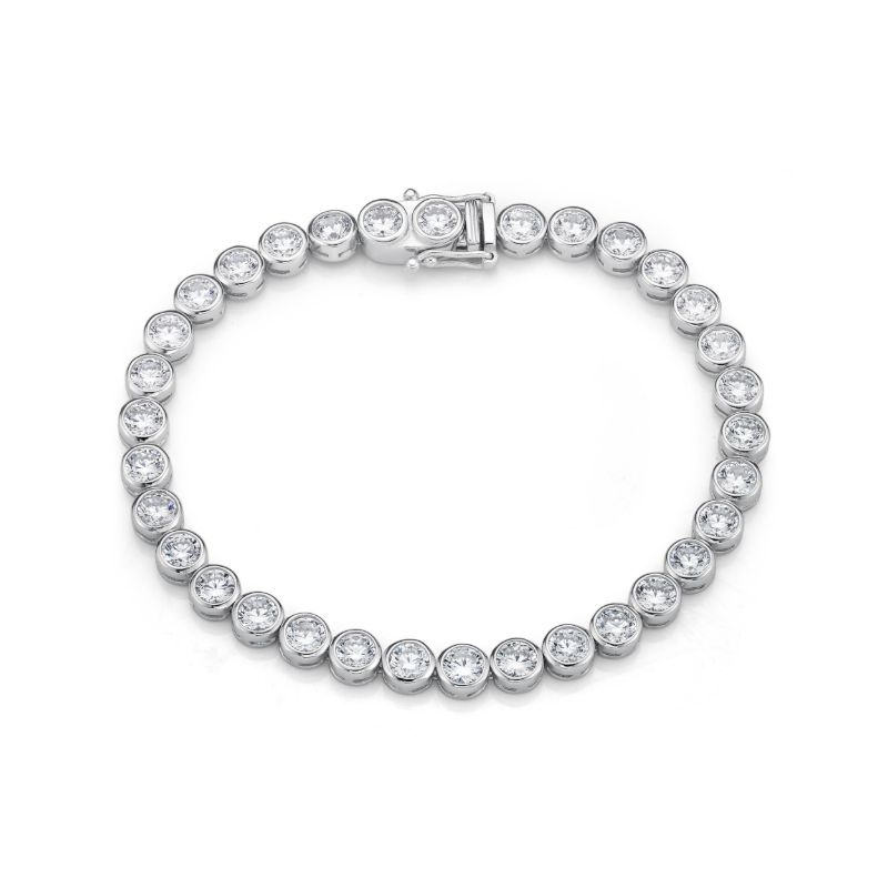 Picture of 4mm TENNIS B'L WHT BEZEL, 17cm