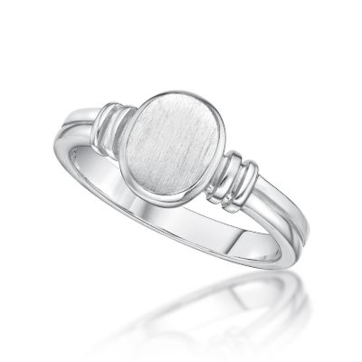 Picture of OVAL SIGNET RING MATT.