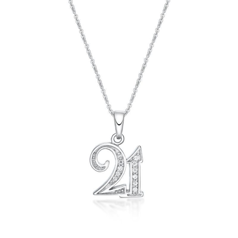 Picture of CZ SET 21 BAIL with CHAIN