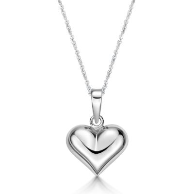 Picture of 15mm PUFFY HEART, BAIL WITH CHAIN