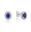 Picture of BLUE OVAL BEZEL CLUSTER CZ