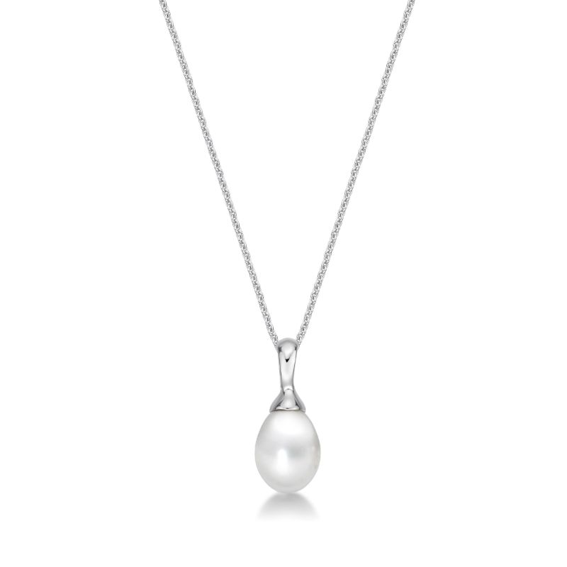 Picture of 7-8mm FW DROP, SILVER BAIL with CHAIN