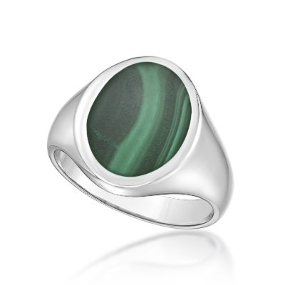 Picture of MALACHITE SIGNET RING