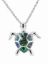 Picture of TURTLE PENDANT, PAUA INLAY, 20mm LONG with chain