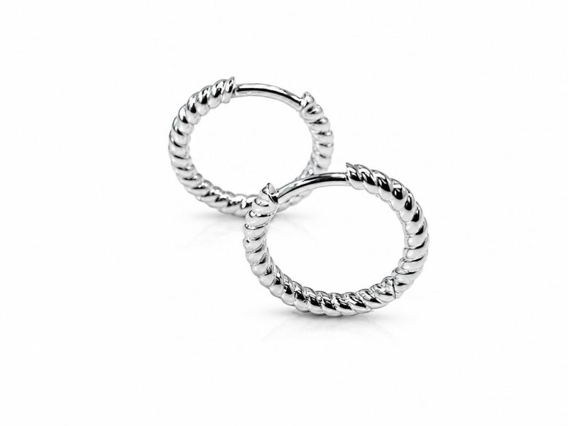 Picture of HUGGIE, POLISHED ROPE, 2x12mm