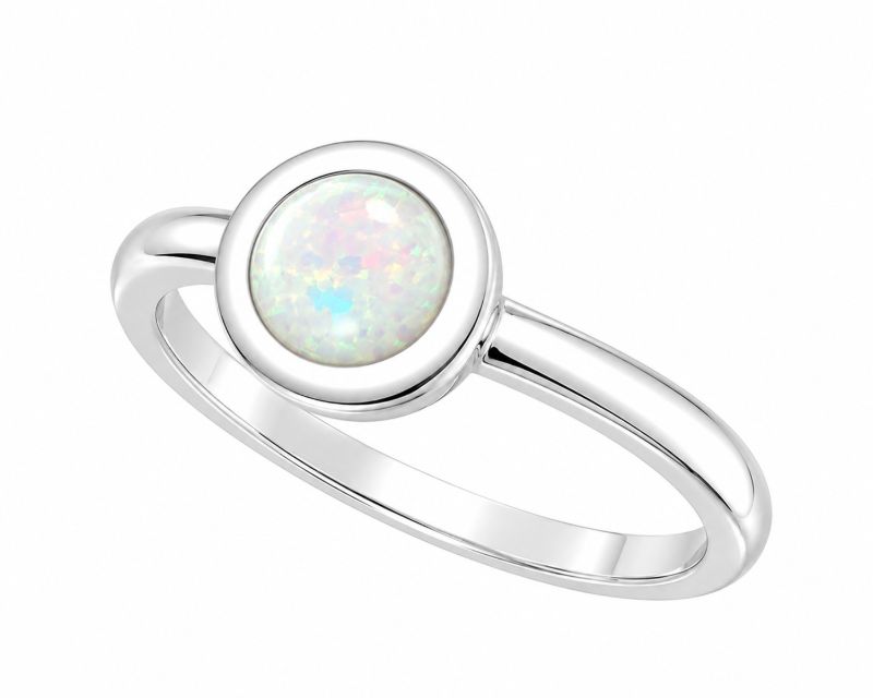 Picture of 6mm SYN OPAL, BEZEL RING