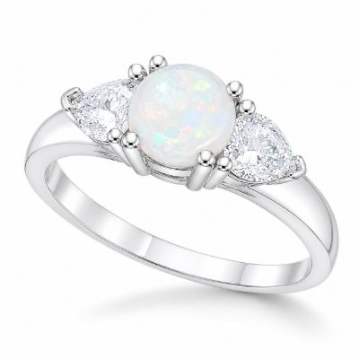 Picture of 3 STONE OPAL 5.5ctr, 2x HEART