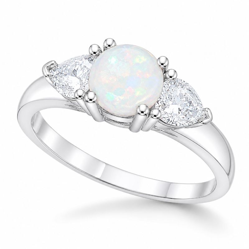 Picture of 3 STONE OPAL 5.5ctr, 2x HEART
