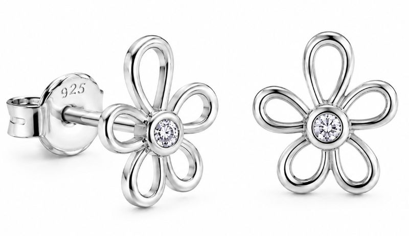 Picture of PETAL + STONE, STUDS 10mm