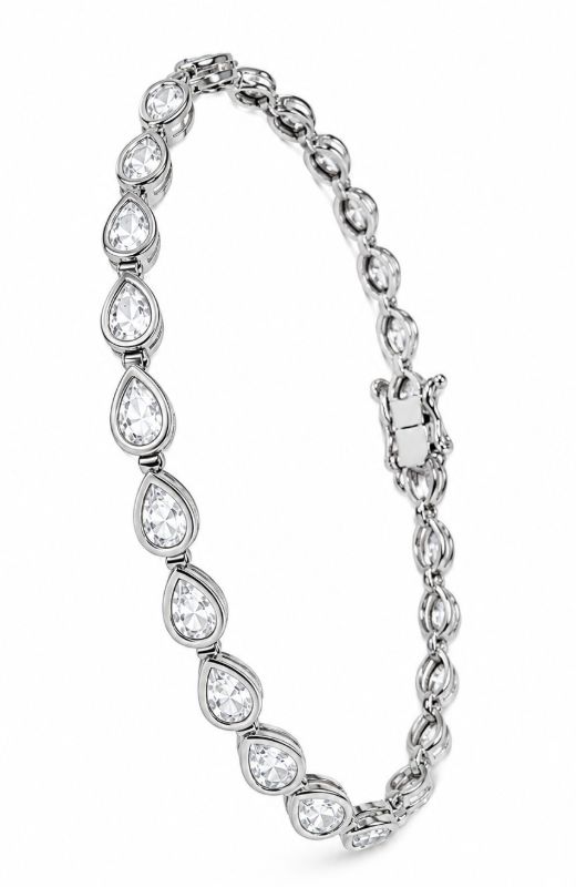 Picture of 3x5 PEAR SHAPE, BEZEL, 18cm TENNIS B'L