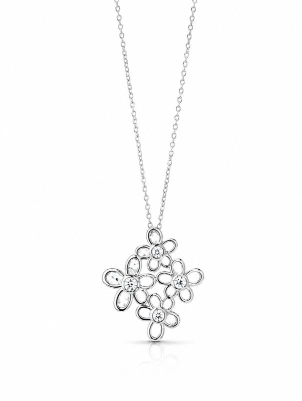 Picture of 0.14ct LGD,4x PETAL + STONES, PENDANT 19mm, with chain