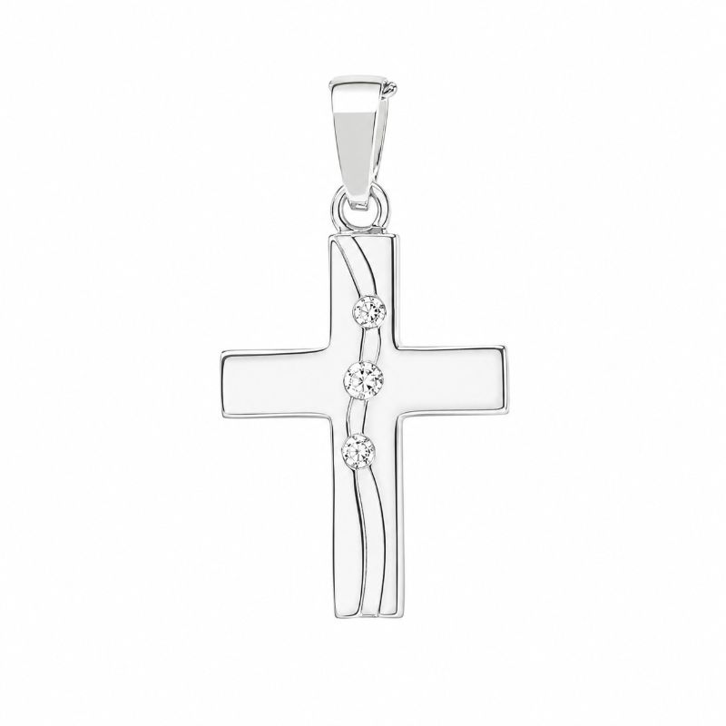 Picture of 13x15, POLISHED CROSS, 3xCZ FISSURE