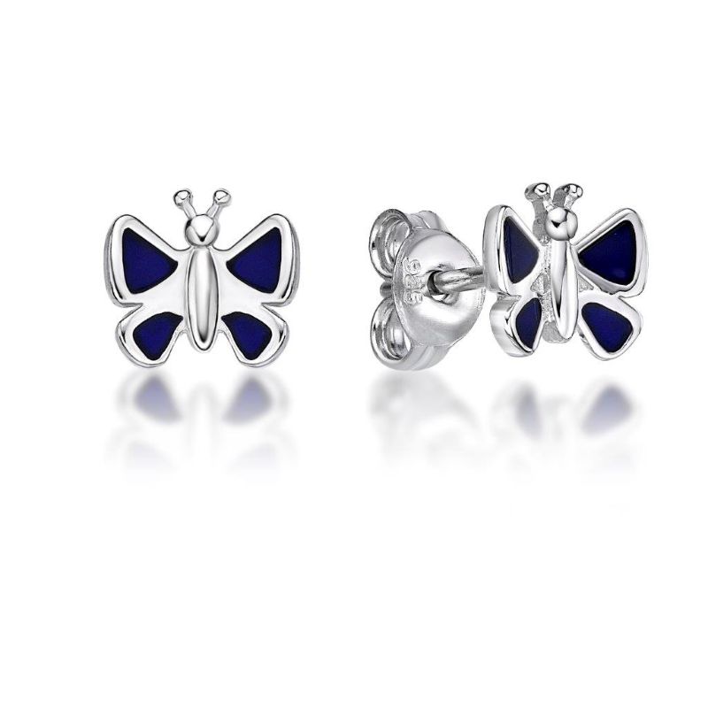 Picture of BUTTERFLY STUDS, PURPLE WINGS