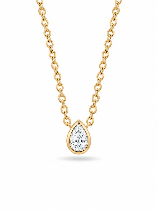 Picture of  0.17ct LGD, 5 x 3mm PEAR, BEZEL N'K YGP